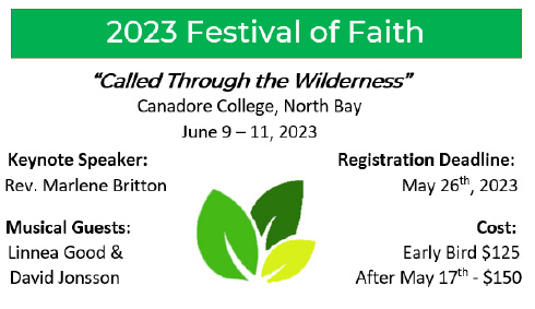 Festival of Faith 2023 flyer